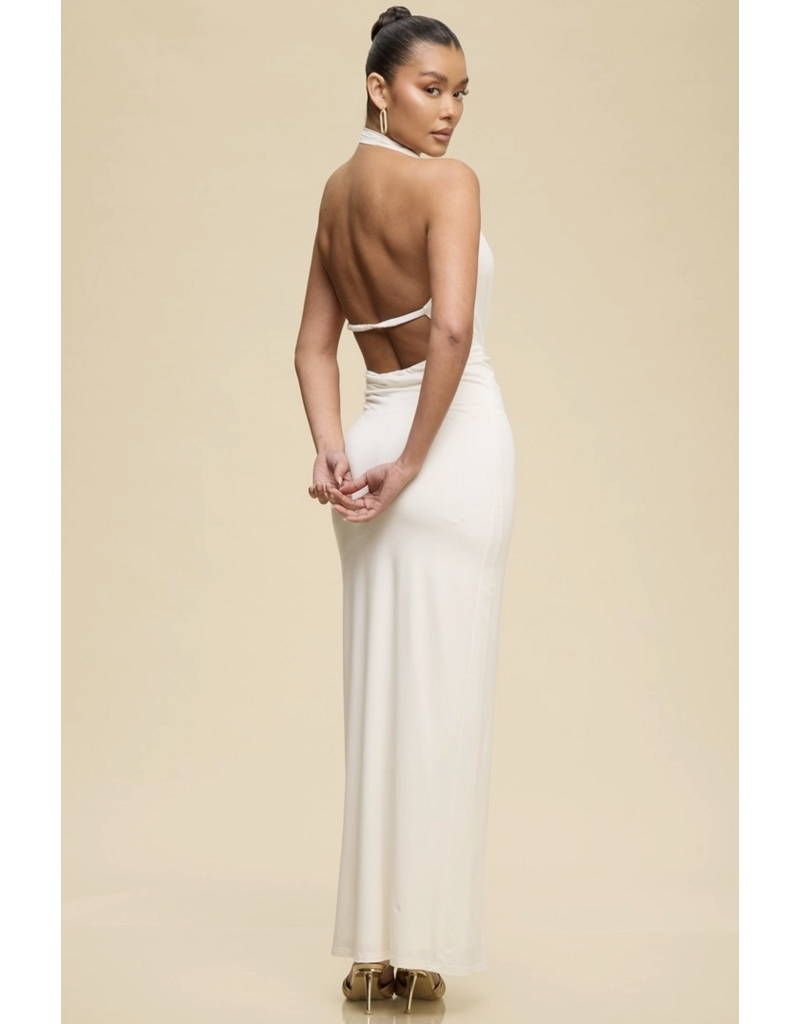 Hallie Halter Neck Maxi Dress