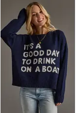 Panache Apparel Co Drink On A Boat Lightweight Sweater