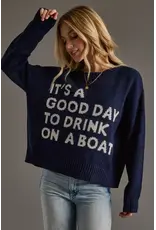 Panache Apparel Co Drink On A Boat Lightweight Sweater