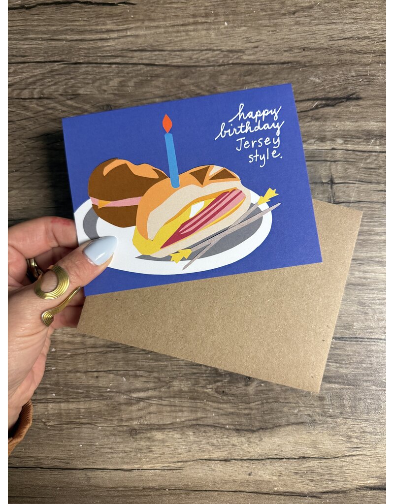 La Familia Green Jersey Style Birthday Card