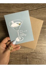 La Familia Green Dirty Martini Birthday Card *Scratch & Sniff*