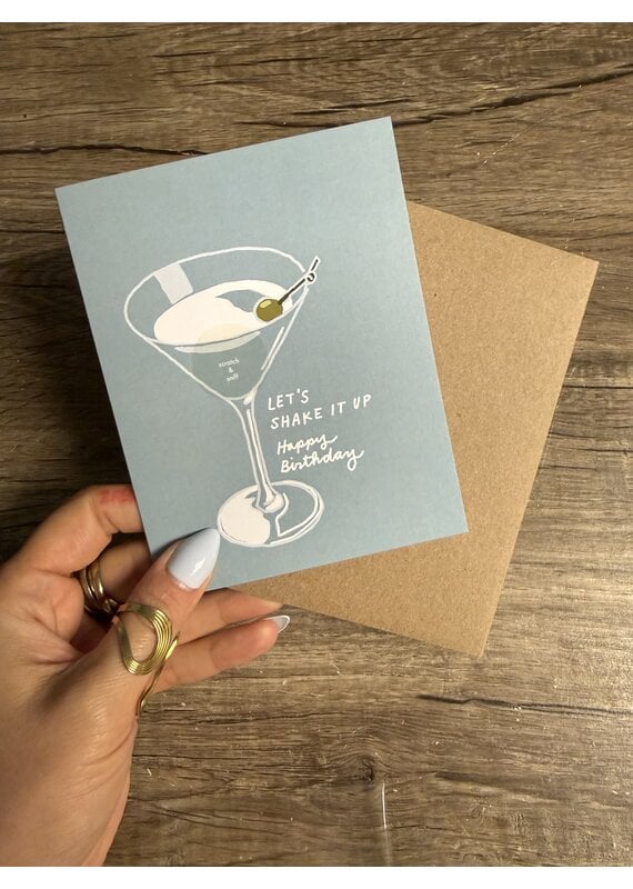 Dirty Martini Birthday Card *Scratch & Sniff*