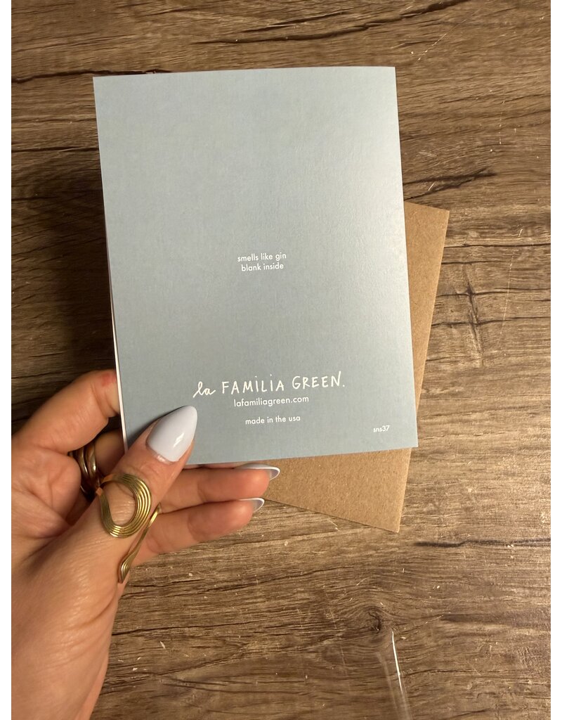 La Familia Green Dirty Martini Birthday Card *Scratch & Sniff*