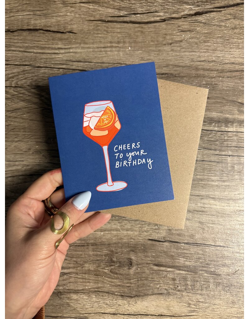 La Familia Green Aperol Spritz Birthday Card *Scratch & Sniff*