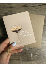 La Familia Green Espresso Martini Birthday Card *Scratch & Sniff*