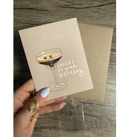 Espresso Martini Birthday Card *Scratch & Sniff*