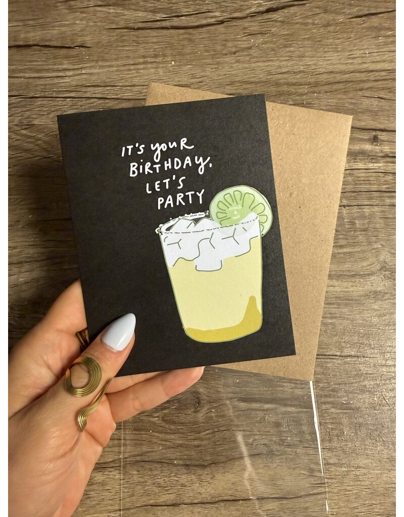 La Familia Green Margarita Birthday Card *Scratch & Sniff*