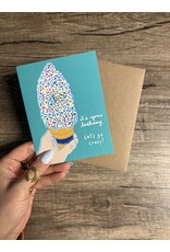 La Familia Green Sprinkle Cone Birthday Card *Scratch & Sniff*