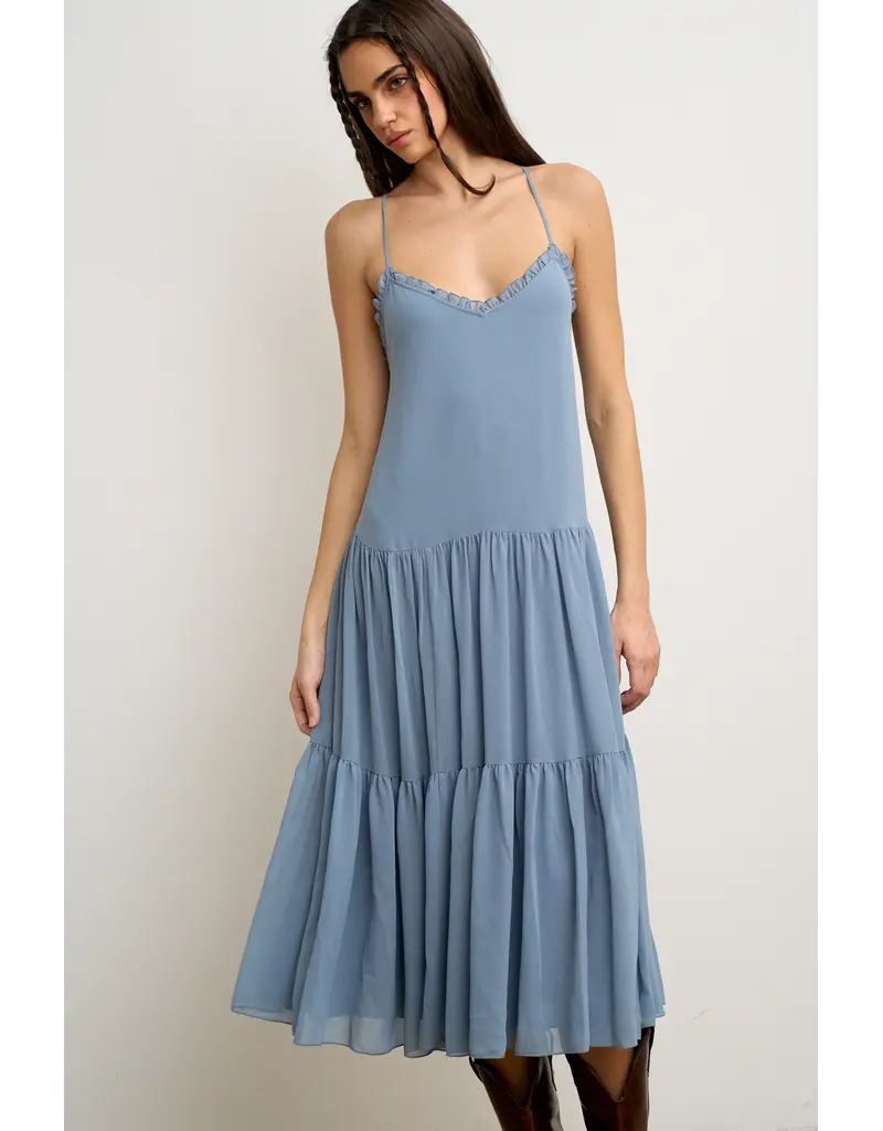 Remi Flowy Tiered Midi Dress