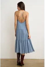 Remi Flowy Tiered Midi Dress