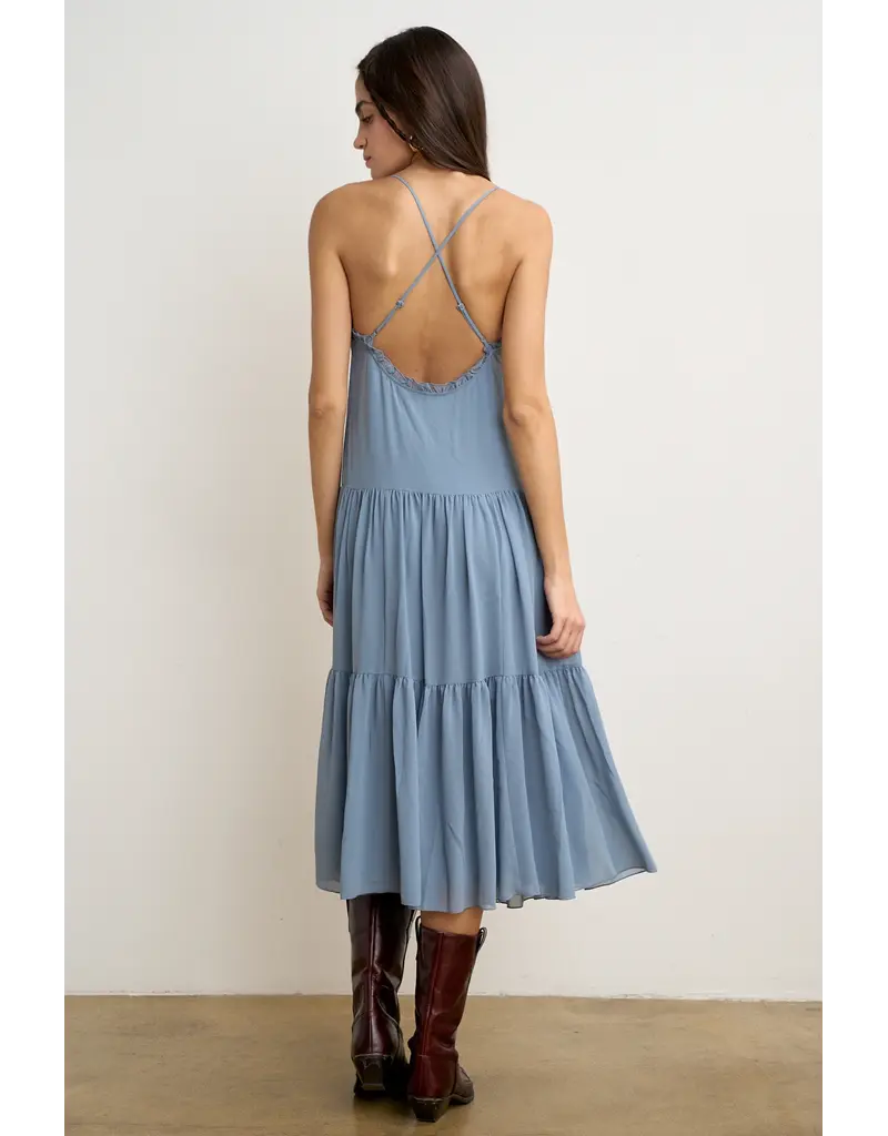 Remi Flowy Tiered Midi Dress