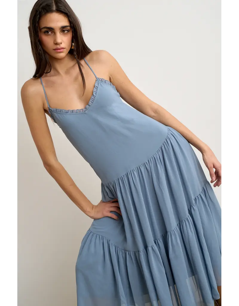 Remi Flowy Tiered Midi Dress
