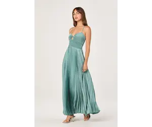 plisse satin dress Fortunate One