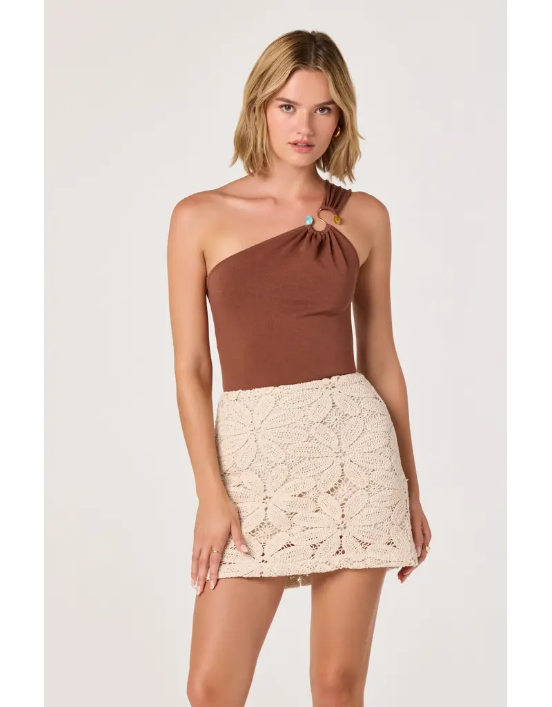 ASTR Ania One-Shoulder Knit Top