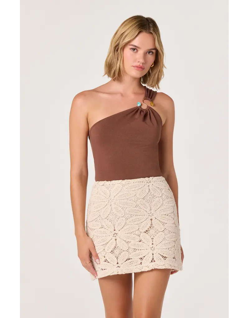 ASTR Medina Crochet Mini Skirt