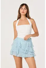 ASTR Tate Knit Ruched Halter Top