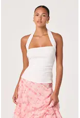 ASTR Tate Knit Ruched Halter Top