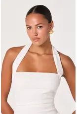 ASTR Tate Knit Ruched Halter Top