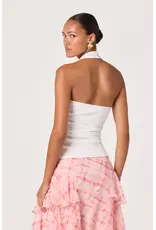 ASTR Tate Knit Ruched Halter Top