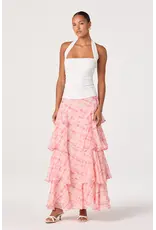ASTR Tate Knit Ruched Halter Top