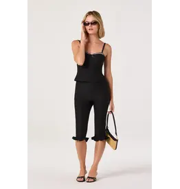 ASTR Amalie Ruffle Hem Capri Pants