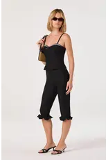 ASTR Amalie Ruffle Hem Capri Pants
