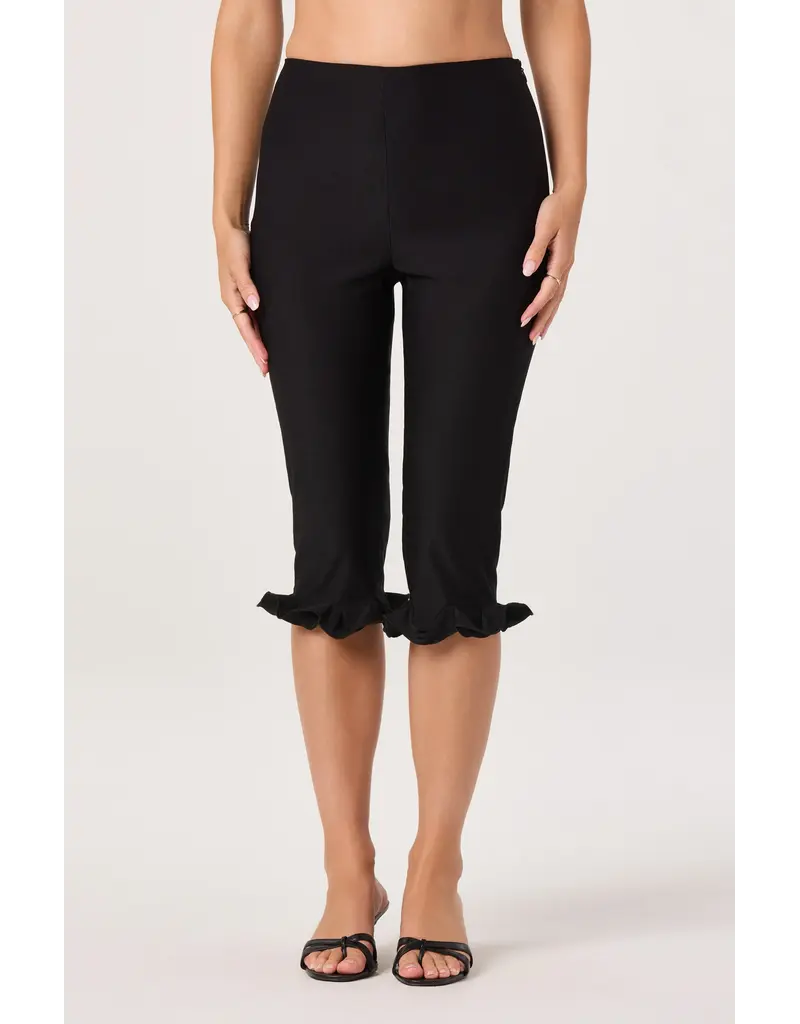ASTR Amalie Ruffle Hem Capri Pants