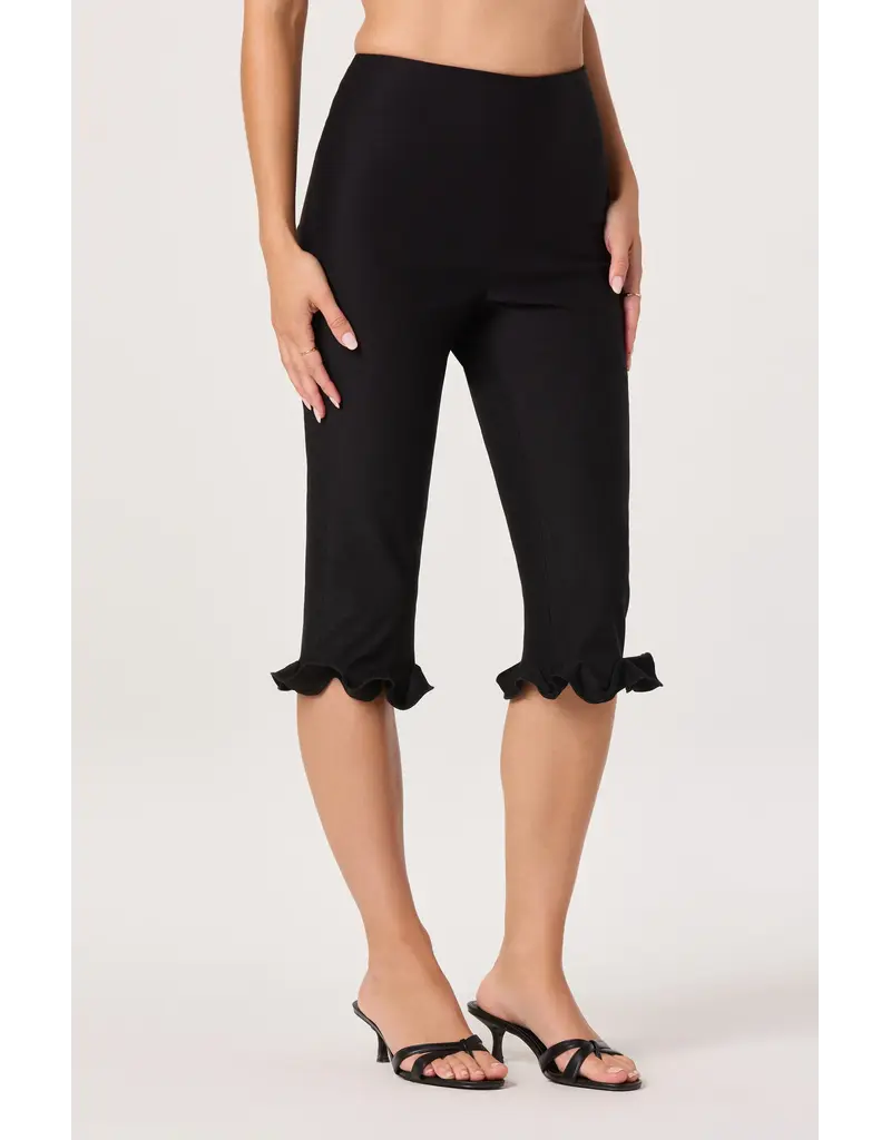 ASTR Amalie Ruffle Hem Capri Pants