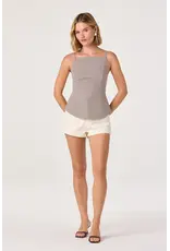 ASTR Nora Gingham Open-Back Top