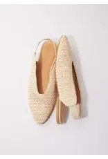 Salt + Umber Morocco Raffia Slingback Flat