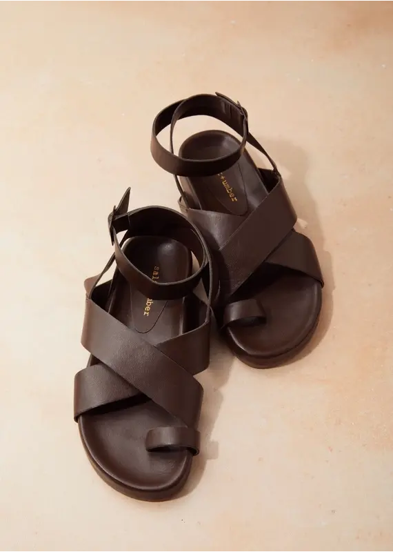 Salt + Umber Camilla Leather Sandal