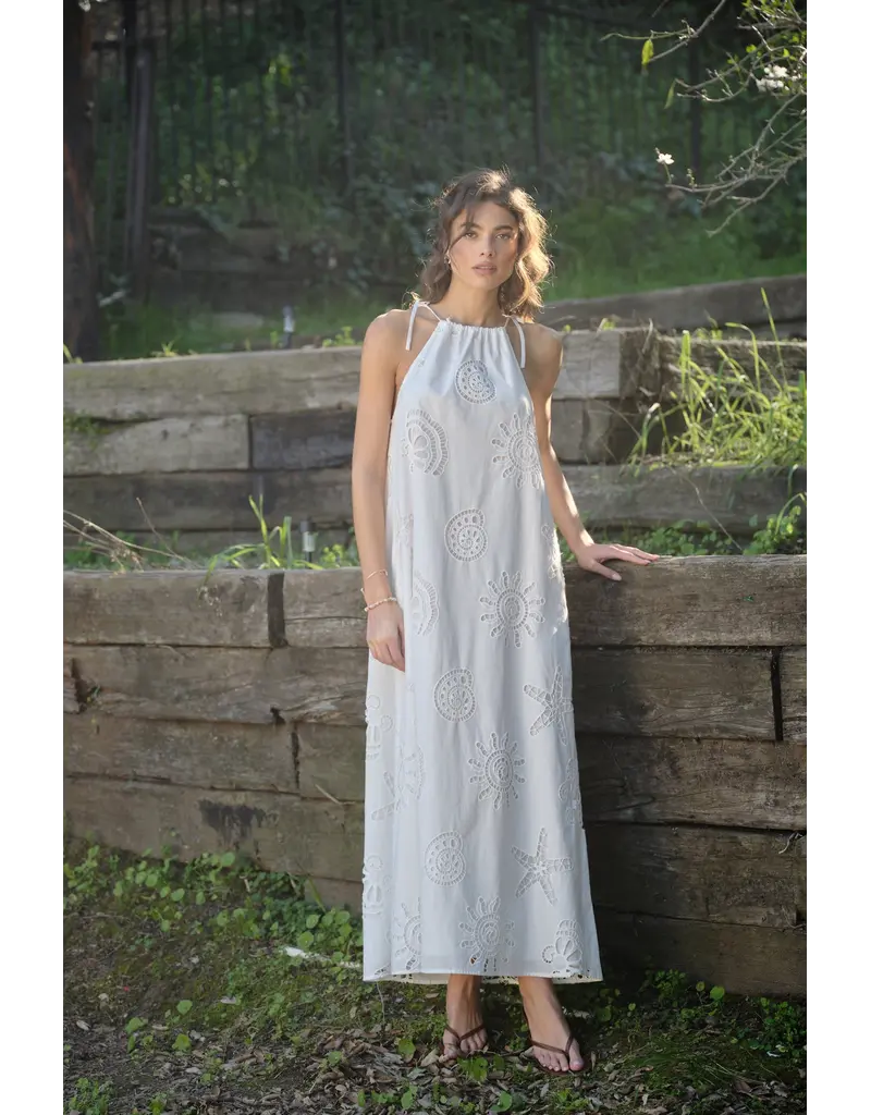 Pretty Garbage Dariah Eyelet Maxi Dress