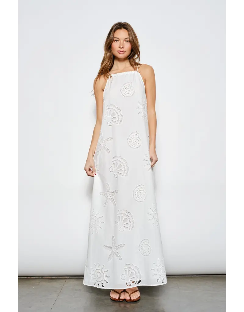 Pretty Garbage Dariah Eyelet Maxi Dress