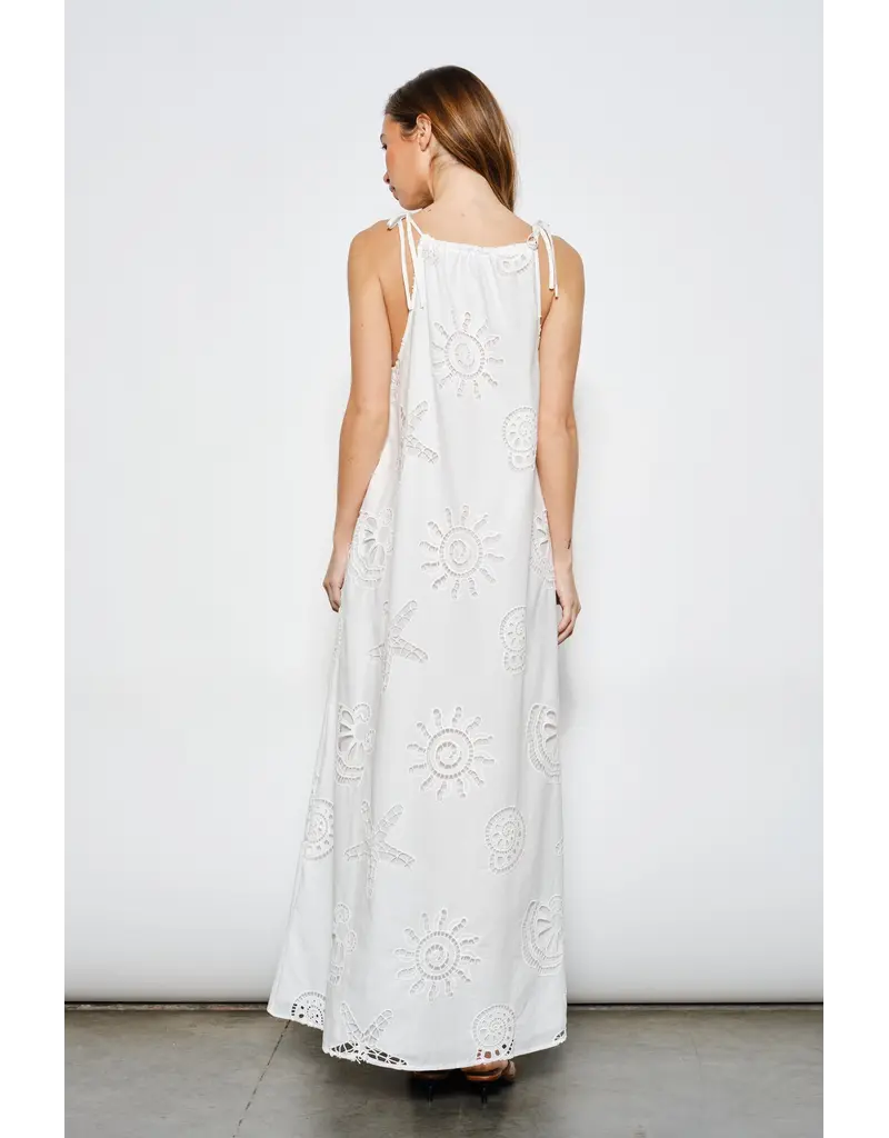 Pretty Garbage Dariah Eyelet Maxi Dress