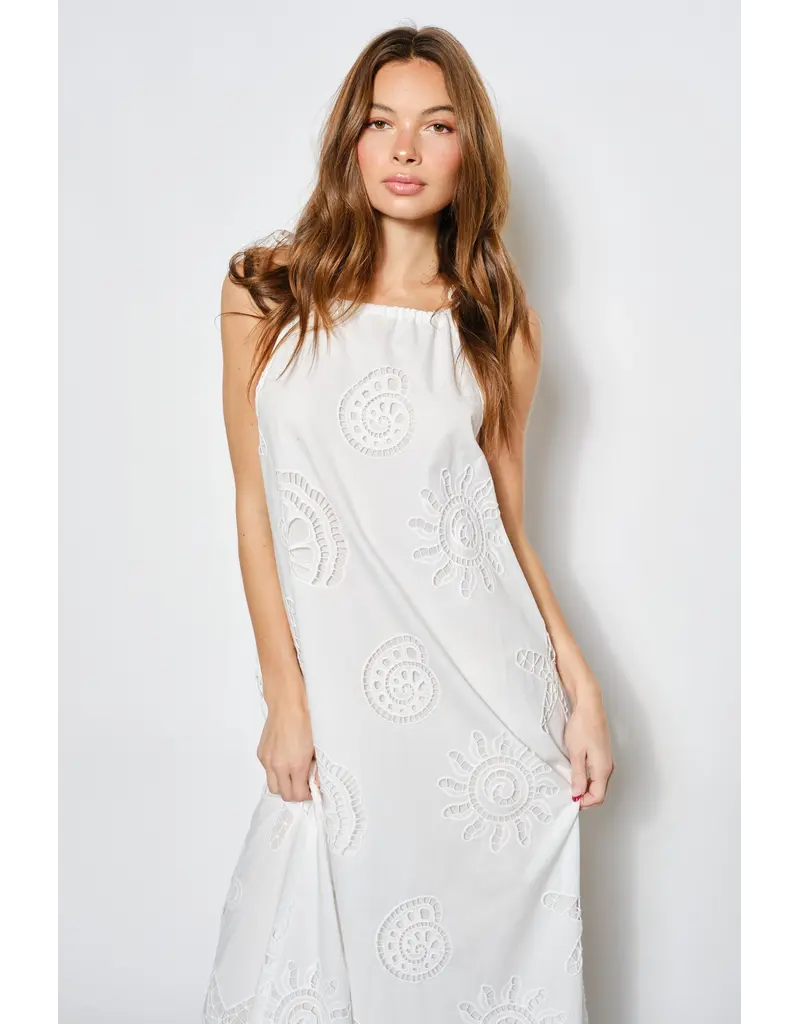 Pretty Garbage Dariah Eyelet Maxi Dress
