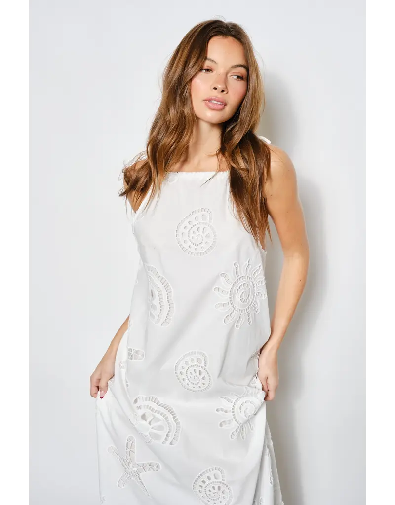 Pretty Garbage Dariah Eyelet Maxi Dress