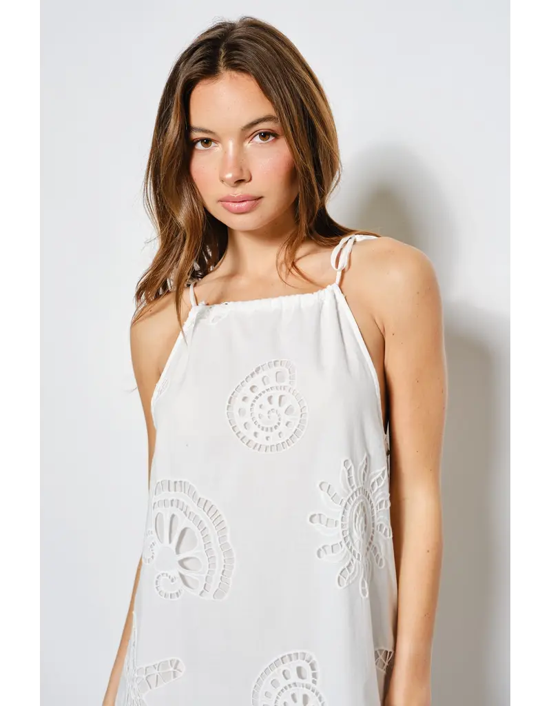 Pretty Garbage Dariah Eyelet Maxi Dress