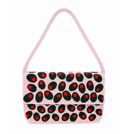 Naples Lux Pimento Party Beaded Handbag