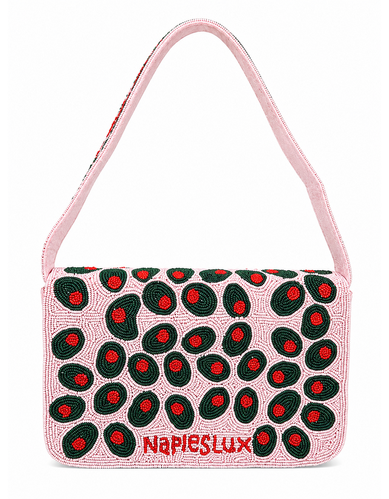 Naples Lux Pimento Party Beaded Handbag