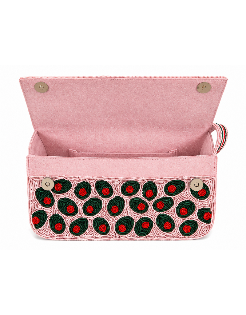 Naples Lux Pimento Party Beaded Handbag