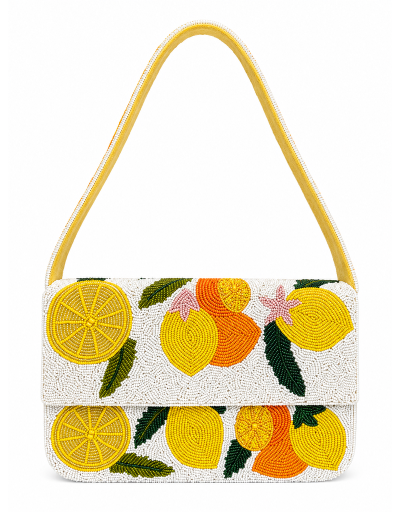 Naples Lux Citrus Spritz Beaded Handbag