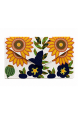 Naples Lux Sunflower Muse Beaded Clutch