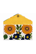 Naples Lux Sunflower Muse Beaded Clutch
