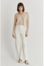 Elle Sheer Ribbed Cardigan