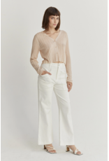 Elle Sheer Ribbed Cardigan