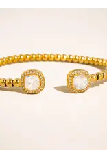 Flanerie Sofus 18K Gold Non-Tarnish Cz Bangle