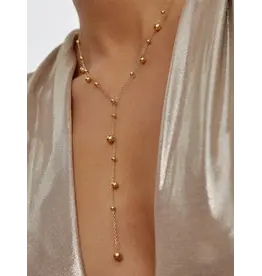 Flanerie Brisse 18K Gold Non-Tarnish Y Necklace