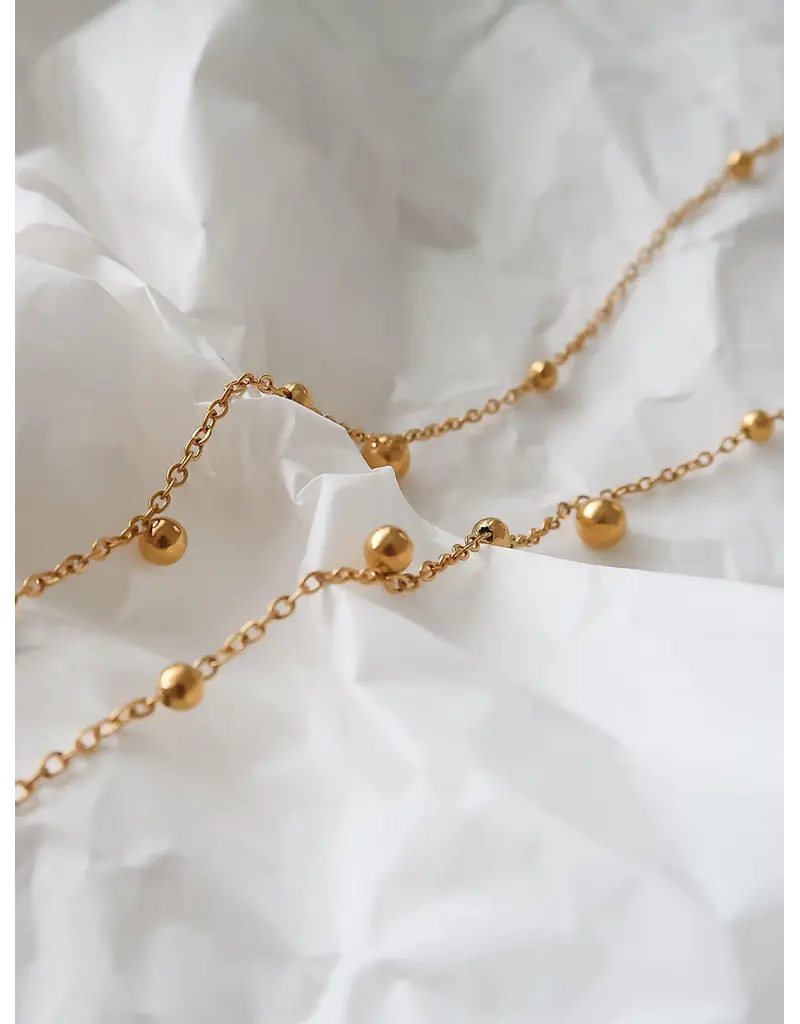Flanerie Brisse 18K Gold Non-Tarnish Y Necklace