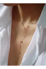 Flanerie Brisse 18K Gold Non-Tarnish Y Necklace
