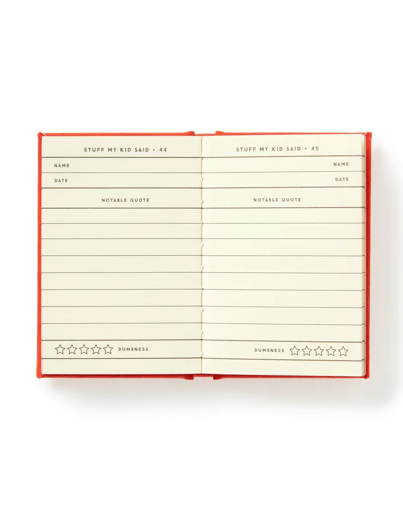 Dumb Things My Kid Said Tiny Diary